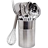 Chef Craft Select Kitchen Tool and Utensil Set, 8 Piece Set, Stainless Steel