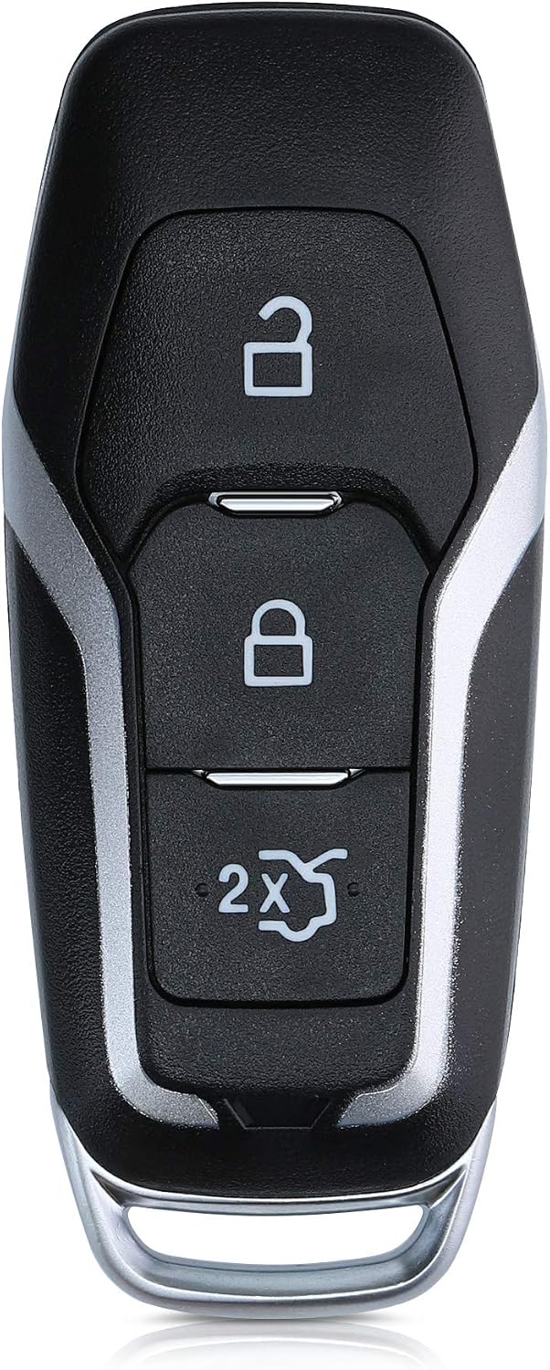 kwmobile Car Key Cover Compatible with Ford 3 Button MyKey Car Key (Key ...