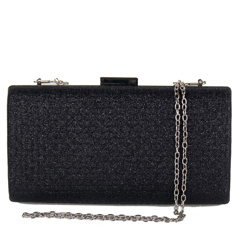 Pochette eleganti da cerimonia donna ragazze signore borse piccole gioiello  clutch glitter brillantini matrimonio argento oro borsette a mano nera e  dorata da sera estate 2019 in Tessuto glitterato Pochette e Clutch
