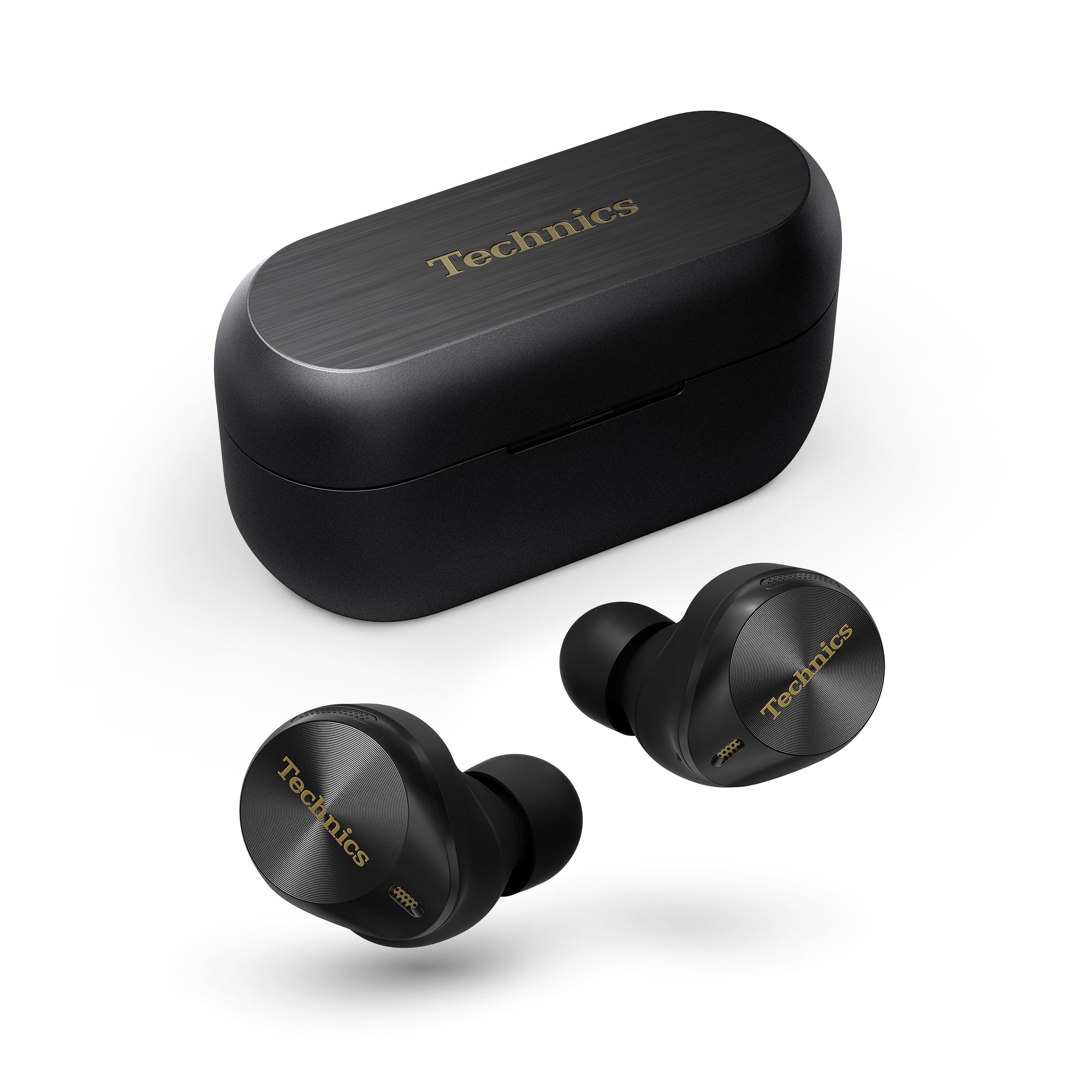 Technics EAH-AZ80E-K Wireless Earbuds with Noise Cancelling, 3 Device Multipoint Bluetooth, Comfortable In-Ear headset, Wireless Charging, Black — image 1
