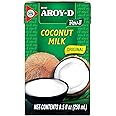 Aroy-D 100 Coconut Milk 8.5 Oz, 250ml, 1 Count, (Pack of 6)