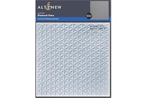 Altenew Diamond Stars 3D Embossing Folder, Easy to Use Embossing Folders for Paper Crafting, Three-Dimensional Projects, Embossing Folders for Cardmaking, Scrapbooking, and Journaling