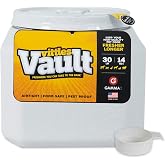 Vittles Vault Airtight Pet Food Storage Container + Scoop, Up to 30lbs | BPA Free Plastic, Sealed Airtight for Kibble, Bird Seed, Oatmeal and More; Includes Scoop, Made in USA