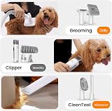 oneisall Dog Vacuum Brush 7 in 1 Pro Pet Grooming Kit 99% Hair Remover view 6