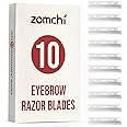 Precision Eyebrow Razor Blades - Set of 10 Replacement Blades
