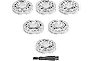 ZOASOD SH60/72 Shaving Heads Compatible with Philips Norelco 6000 Replacement Blades,Upgraded Blades for Norelco 6000 Replacement Heads for Philips Norelco Series 6000 Replacement Heads,With Cleaning Brush