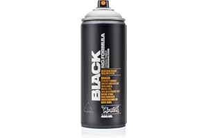 Montana Cans Montana BLACK 400ml Color, Outline Silver Spray Paint