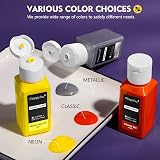 Magicfly 14 Colour Soft Fabric Paint Set 60ml - Washable & Non-Toxic view 3