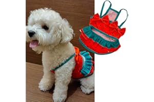 IMDOUBLEDOU Funny Dog Swimwear Bikini Summer Dog Clothes Beach Swimsuit Puppy Bathing Suit Puppy Vest Cooling Dog Shirts Pet Shirt for Small Dog, Cat Apparel (Watermelon, XX-Large)
