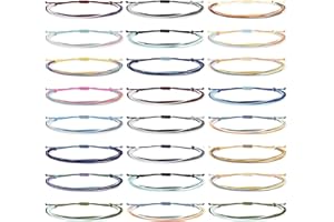 Dcfywl731 6-24Pcs String Wave Bracelet for Teen Girl Gifts Trendy Stuff Christmas Gifts Colorful Handmade Braided Rope Friendship Bracelets Boho Surfer Bracelet for Teen Girls Summer Beach Bracelets Anklets Jewelry Christmas Gifts 2023