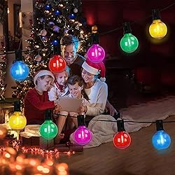 Afirst Colored Outdoor String Lights 25FT - 27 LED