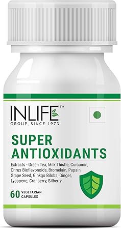 Inlife Super Antioxidant Supplement - 60 Vegetarian Capsules