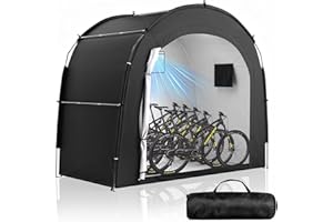 Housolution Bike Storage Tent Shed for 5 Bikes, Outdoor Portable 210D Oxford Thick PU4000 Waterproof Bike Cover with Ventilat