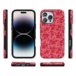 Casely iPhone 16 Pro Max Case | Rose Garden | Red