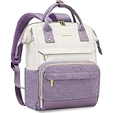 LOVEVOOK Mini Backpack for Women, Cute Small Backpacks Purse, Fashion Bag for Work Travel Gift, Lightweight Daypack, White-Purple