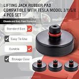 KATSU 4 Pack Lifting Jack Pad for Tesla Model 3 Y S X Rubber Lifting Pucks view 2