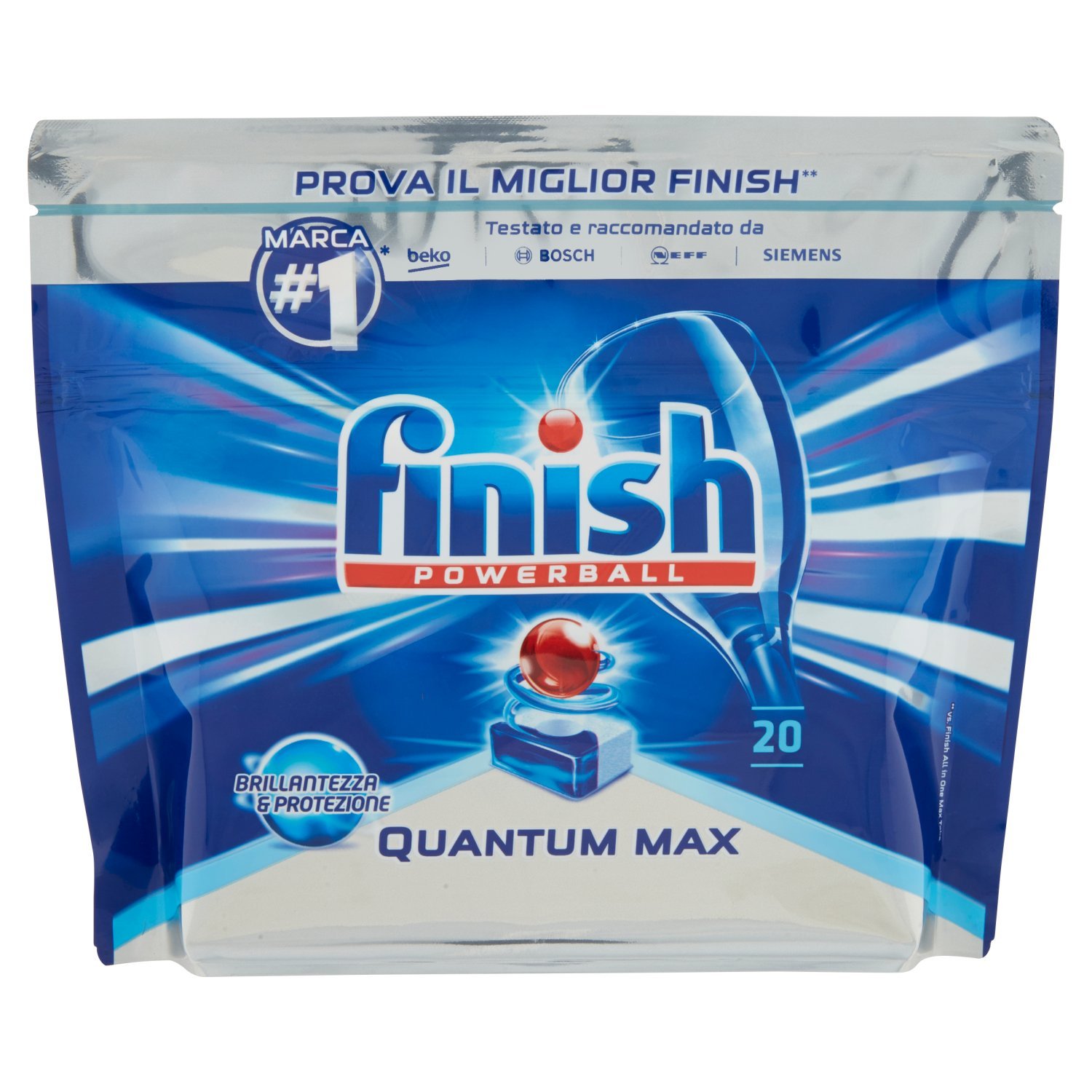 Finish Quantum Max 20 pastilles, 310 g Amazon.fr Epicerie