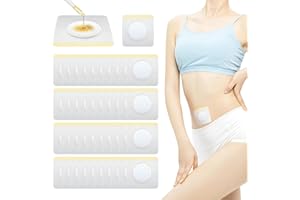 YVISO 50PCS Leak-Proof Self-Adhesive Castor Oil Patches, Disposable Empty Belly Button Patch, Highly Absorbent Core, Breathable, Soft and Comfortable, Wash-Free, Easy to Use, Impermeable (Castor Oil Free)