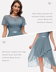 Wedtrend Women's Formal Dress Ruffle Cocktail Party