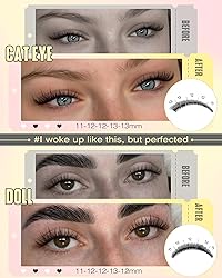 Goddvenus Natural Lash Clusters Wispy Manga Eyelash