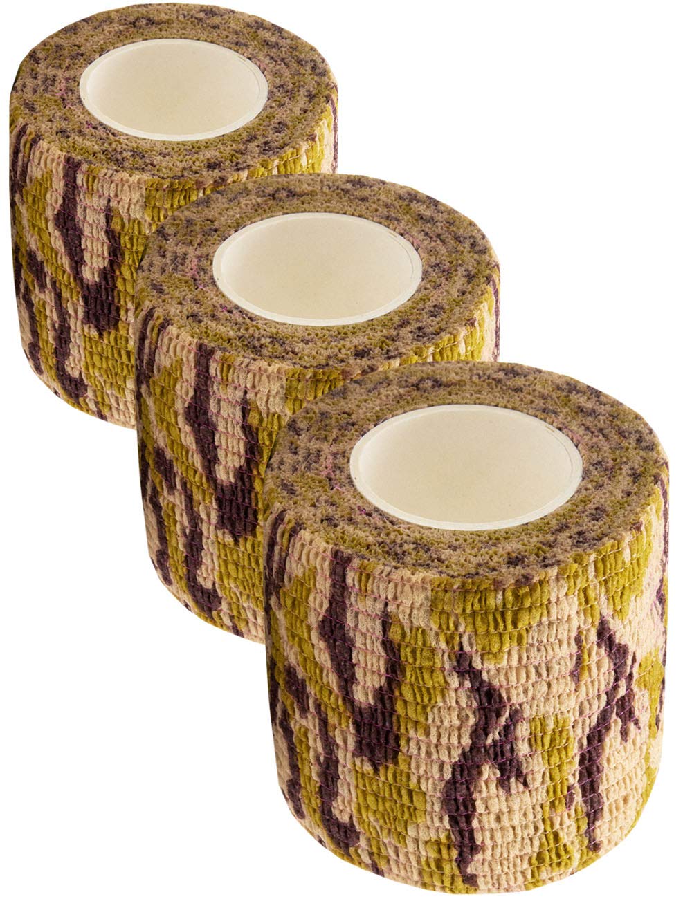 Outdoor Saxx® - 3 x camouflage tape, fabric tape, camouflage waterproof multiple uses, camera, equipment, hunters, anglers, photographers, sand camouflage, 4.5 m, pack of 3