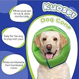 Kuoser Dog Cone Collar Soft Protective Recovery Neck Shield Blue M 28-36cm view 5