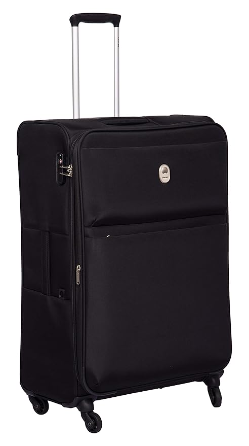 Delsey Joras Polyester 78 Cm 4 Wheels Black Large Soft Suitcase