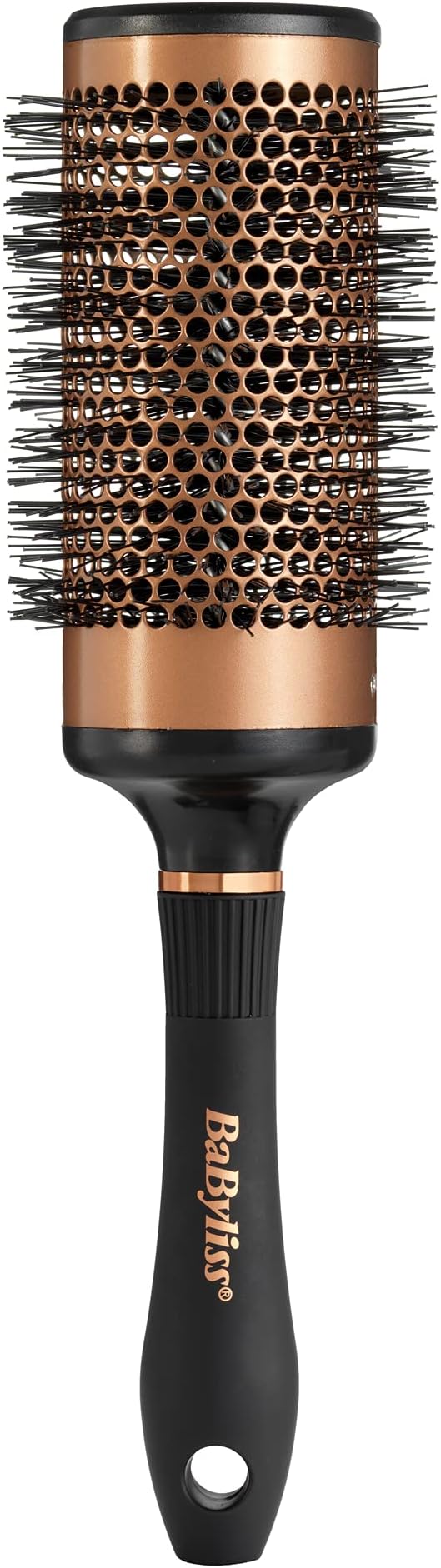 BaByliss Copper 53mm Large Thermal Round Hair Brush for Blow Drying Black