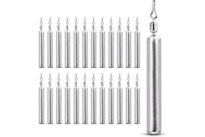 AMYSPORTS Lead Shot Fishing Weights Tackle Drop Saltwater Weight Sinker Fishing Lead Drop Fishing Sinker Shot Cylinder Remova