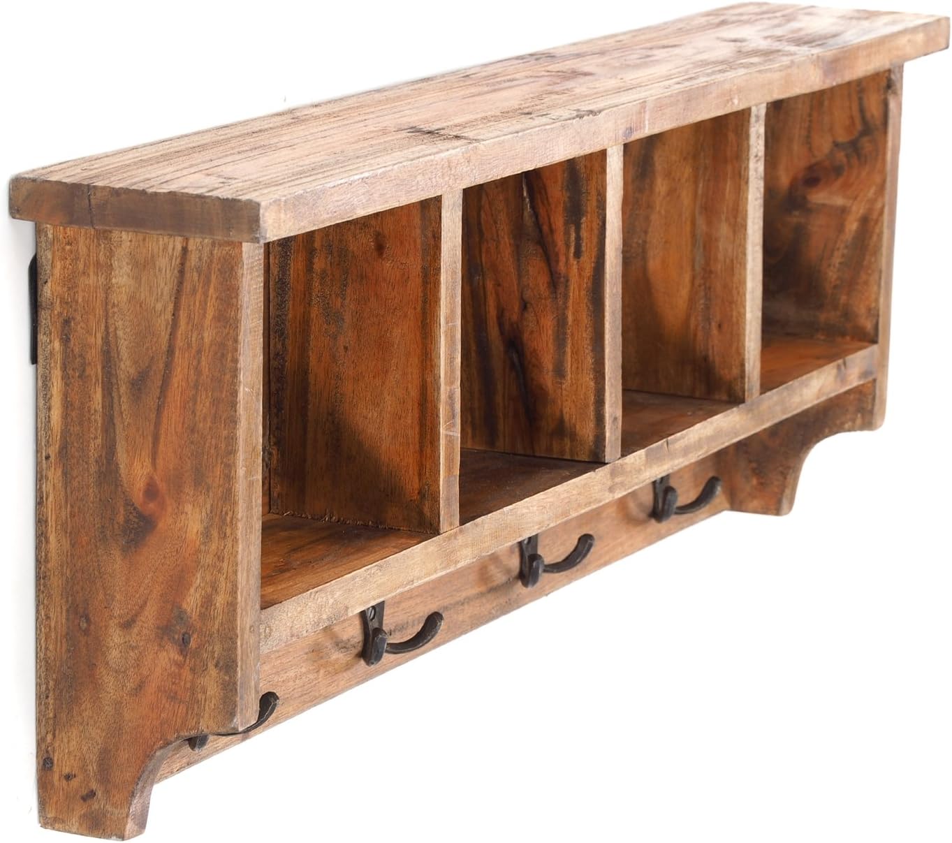 Appendiabiti da parete in legno antico Vintage