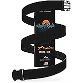 ONE-BELT Unisex Adventure Stretch Belt, 1.30" Width, Non Slip, Travel Friendly Buckle. Designed in USA.