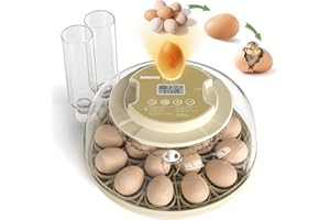 KINDAUS Egg Incubators for Hatching Eggs, Egg Incubator with Automatic Egg Turning and Humidity Control, Quail Eggs Chicken Egg Incubator (18 Eggs)