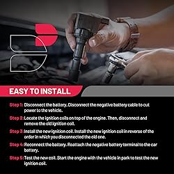 BDFHYK Ignition Coil Pack UF491 and Iridium Spark