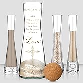 Irenare Unity Sand for Wedding Ceremony Kit Sand Ceremony Jar, Christian