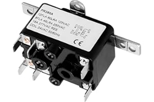 LVACODV APFR-380 90-980 24V AC Heavy-Duty Fan Relay – Single Pole SPST – Isolated AC Switch for HVAC blowers, humidifiers, Goodman blowers, Heat sequencers – Includes Universal Bracket (1)