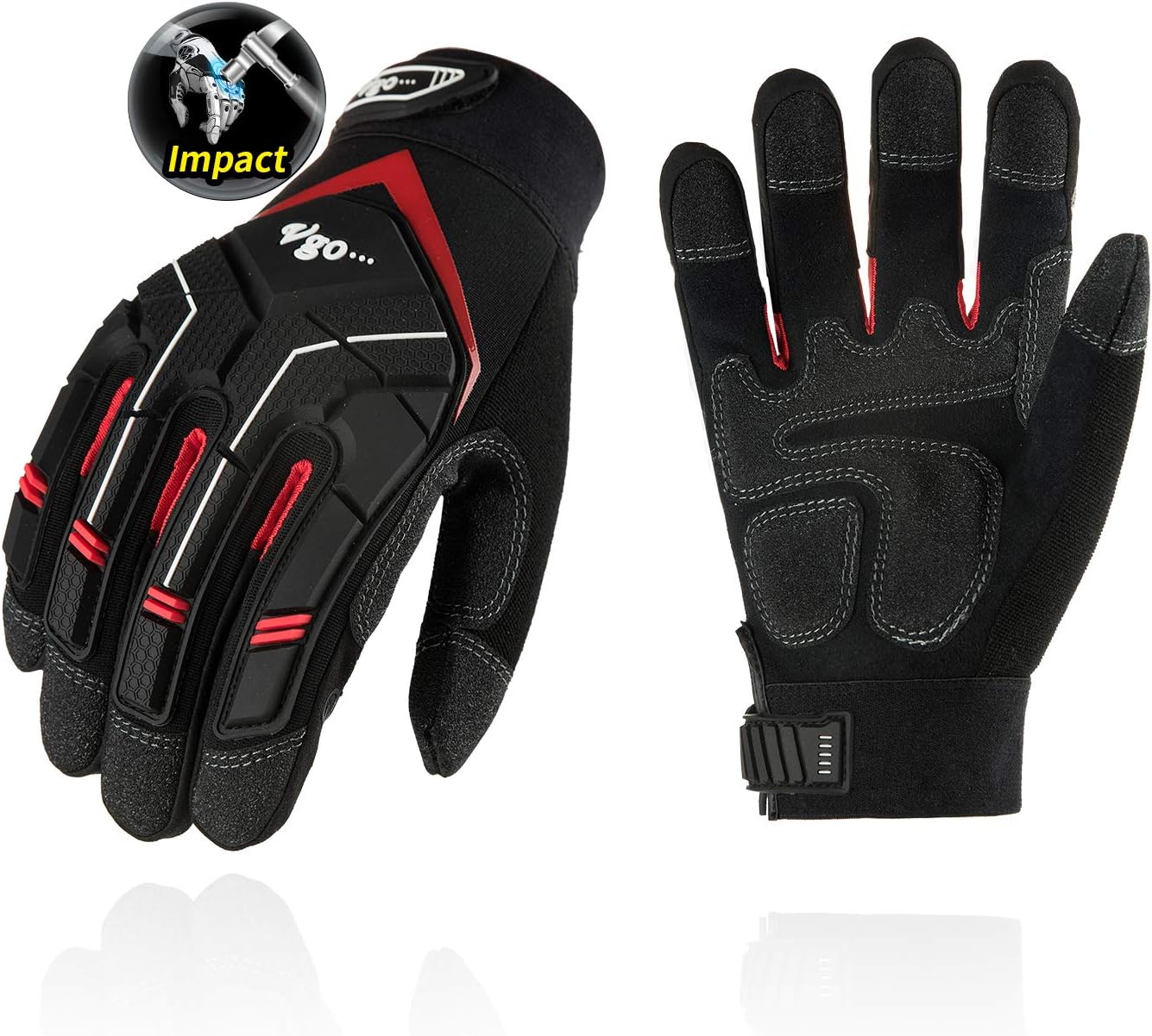 guanto in pelle per la costruzione