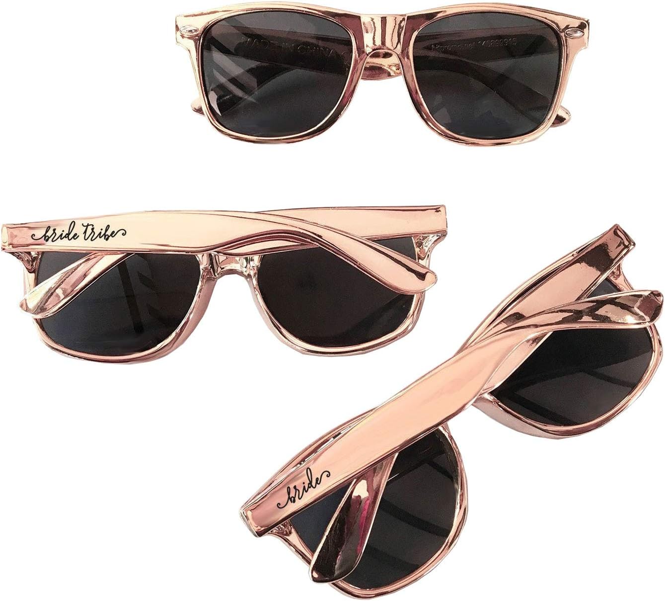 ModPartyBRIDE TRIBE Bachelorette Sunglasses - Bridesmaid Gift Bridal Shower Favor Bachelorette Party - 6 Pack