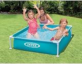 Intex Mini Rectangular Metal Frame Pool 155 x 630 x 170 cm 340 L Turquoise view 2