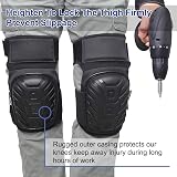 Preciva Work Knee Pads Heavy Duty Gel Foam Padding Anti-Slip Straps for view 4