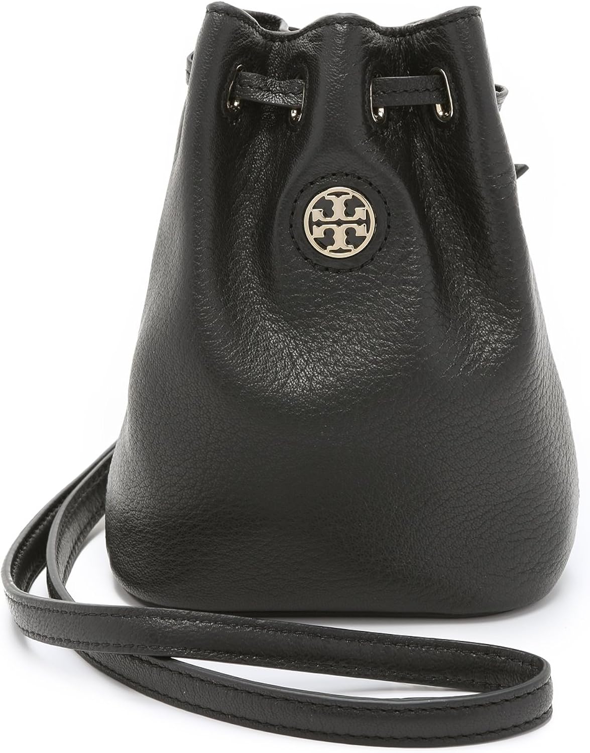tory burch black bucket bag