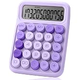 Mr. Pen- Mechanical Switch Calculator, 12 Digit Large LCD Display | Purple with Big Buttons, Mechanical Switch Calculator for Home, School, Office
