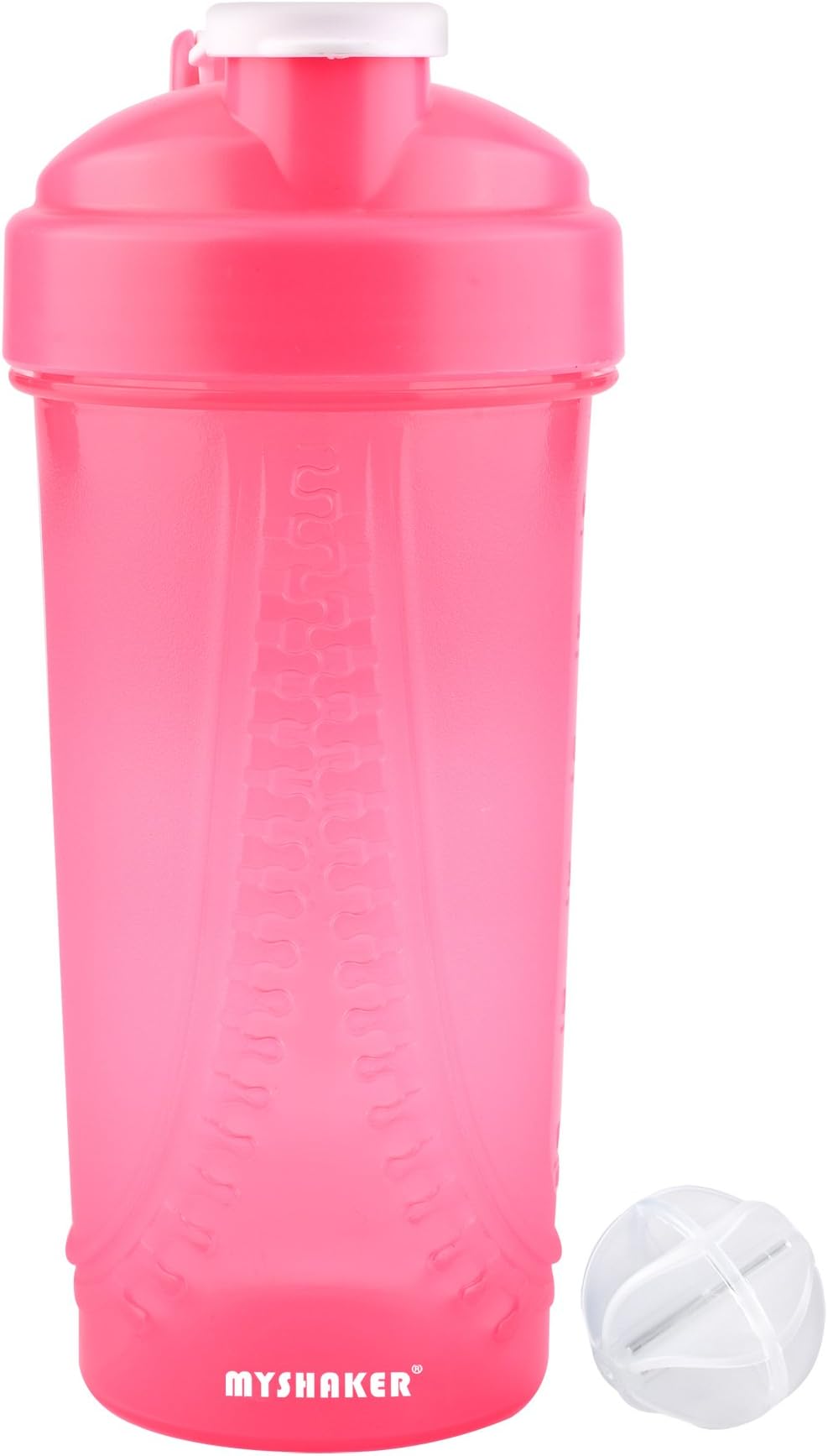 Water Bottle，Protein Shaker Bottle，Sports Water Bottle， Shaker Bottle Wide Mouth BPA-Free Water Bottle Plastic Water Bottle Shaker Cup With ball Lady water bottle pink blue black 28oz Fitness