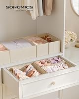 SONGMICS Drawer Organisers Set of 12 Foldable Fabric Storage Boxes view 2