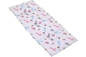 NOJO DreamWorks Gabby's Dollhouse Dream It Up Pink, Aqua, and Purple PJ's Preschool Nap Pad Sheet