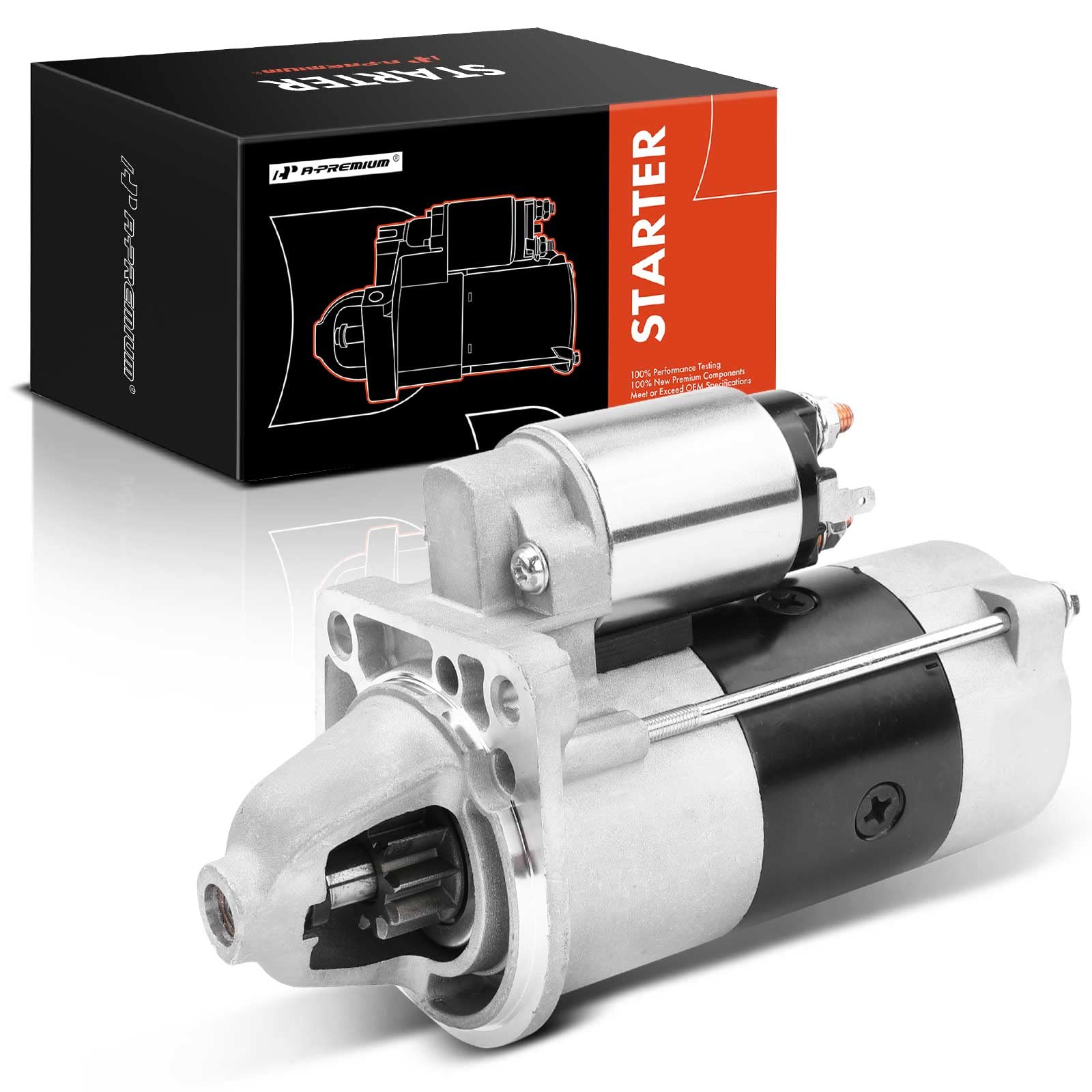 Photo 1 of **USED - MINOR DAMAGE**
A-Premium Starter Motor Compatible with Jeep Liberty 2005 2006 L4 2.8L,12V 2.2KW 10 Teeth Clockwise, Replace# 56041579AB, 91-27-3413