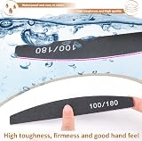 Frendour 12Pcs Nail Files 100/180 Grit Double-Sided Emery Board Manicure Tools view 6