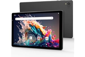 ApoloMedia Android 13 Tablet, 10.1" HD Screen, 2024 Update Octa-Core Processor with 8(4+4) GB&64GB Storage(Expandable Memory to 128GB), WiFi6 & Bth5.0, 5000 mAh Battery, GMS Certified(Gray).