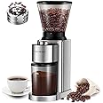 TWOMEOW Conical Burr Coffee Grinder Electric, Upgrade Anti-static Electric Espresso Coffee Bean Grinder for Home Use,48 Precise Grind Settings for 2-20 Cups, Stainless Steel