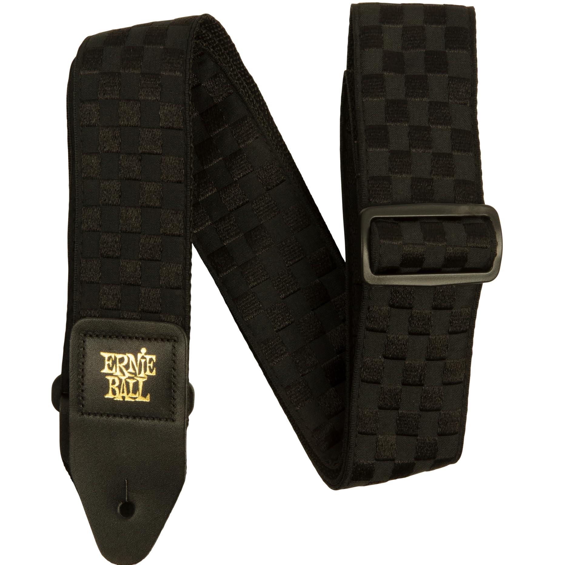 Ernie Ball Black Checkers Jacquard Guitar Strap — image 1