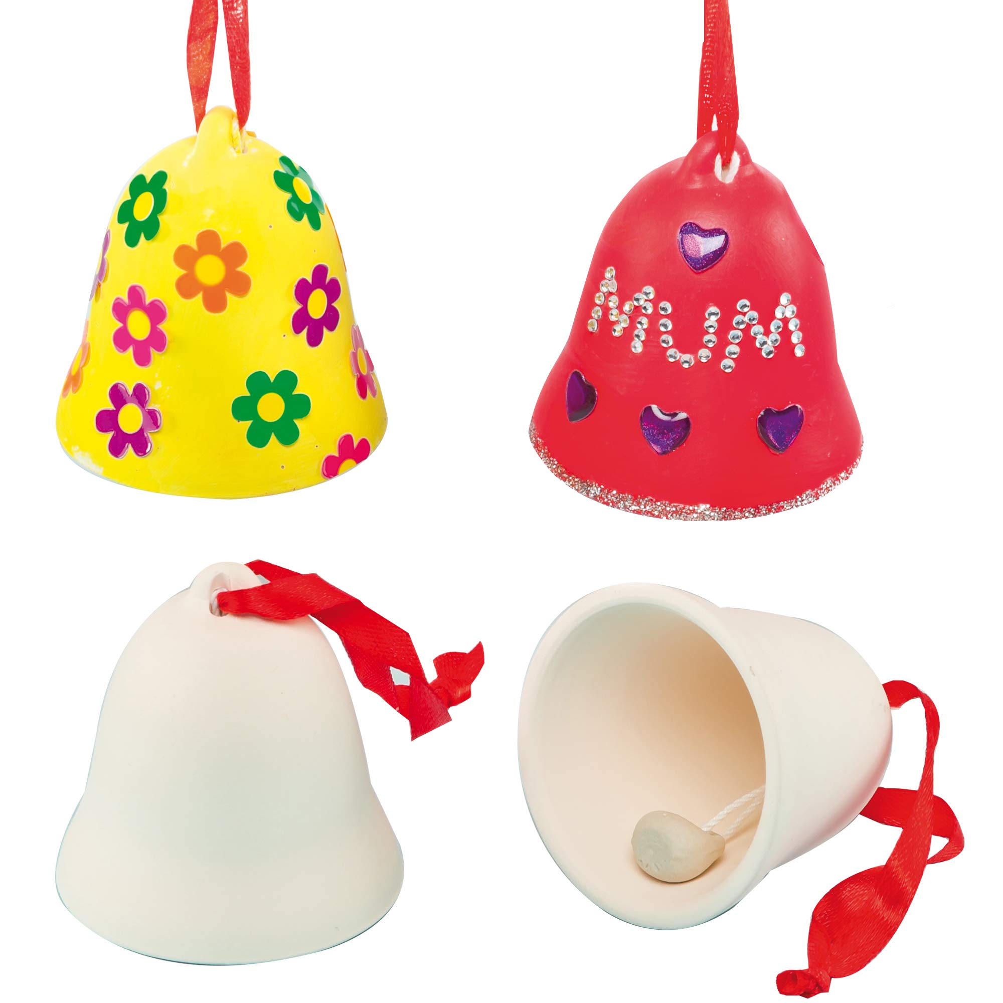 Download Baker Ross Ef420 Customisable Ceramic Bells Creative Christmas Art And Craft Supplies For Kids To Make Personalise And Decorate Pack Of 4 Assorted Buy Online In Japan At Desertcart PSD Mockup Templates
